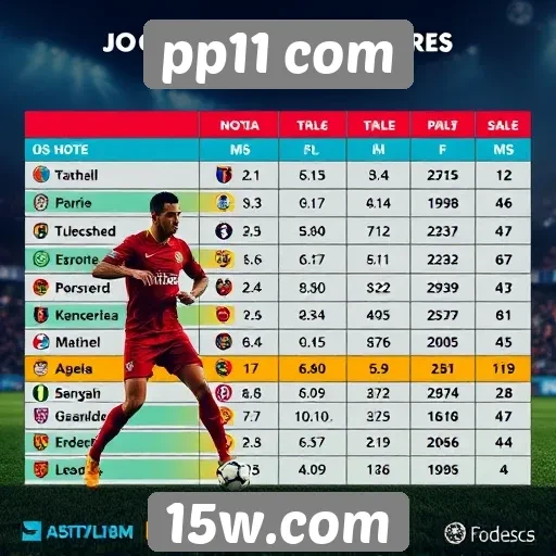 Estatísticas de jogadores no pp11 com